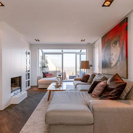 Spacious Duplex With Parking, Three Terraces And Magnificent Sea View! Διαμέρισμα Knokke-Heist